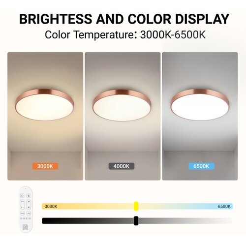  Immax NEO 07322L-LED prigu&amp;scaron;iva stropna svetiljka NEO LITE SEMPLICI 60W/230V pr.60cm bakarna+daljinski upravljač Slike