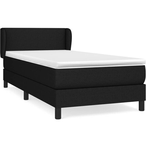 Maison Chic Box spring postelja - Vzmetna postelja z vzmetnico črna 80x200 cm blago SL19808, (21881622) Slike