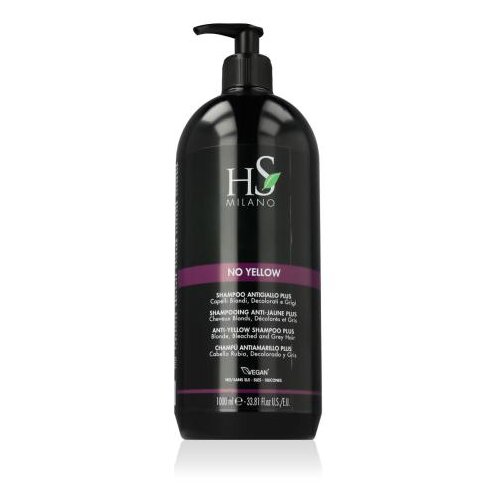 HS MILANO No Yellow Anti-Yellow Shampoo 1000 ml &amp;scaron;ampon plava kosa sijeda kosa izbijeljena kosa unisex Slike
