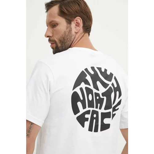 The North Face Pamučna majica za muškarce, boja: bijela, s tiskom, NF0A8799FN41