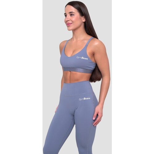GymBeam Sportski grudnjak Essence String Denim Blue Slike
