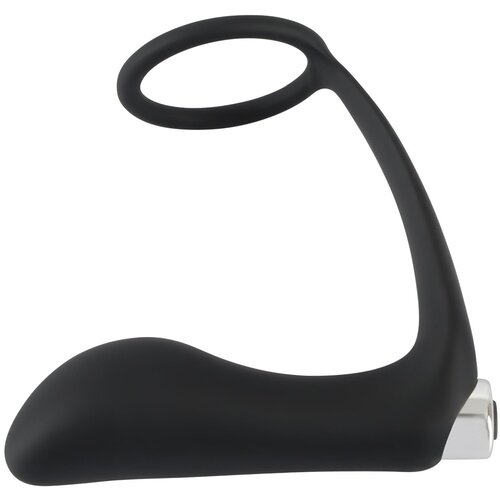 Black Velvets Vibrating Ring &amp;amp; Plug 595853 Black Slike