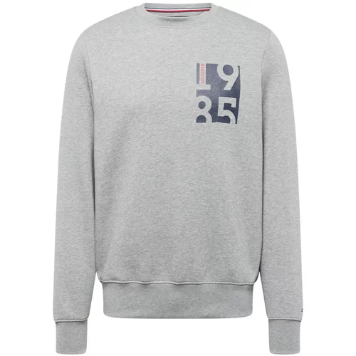 Tommy Hilfiger Sweater majica mornarsko plava / siva melange / lubenica roza