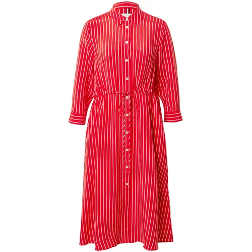 Tommy Hilfiger Košulja haljina crvena / bijela