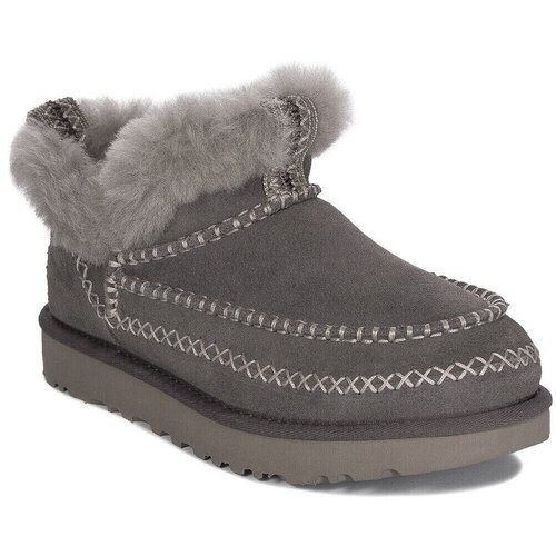 Ugg Gležnjarji Classic Ultra Mini Alpine Thunder Cloud Siva Cene