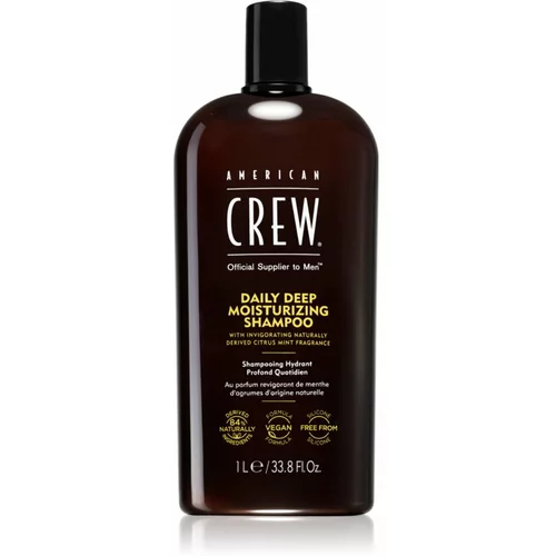 American Crew daily deep moisturizing vlažilni šampon za vsakodnevno uporabo 1000 ml za moške
