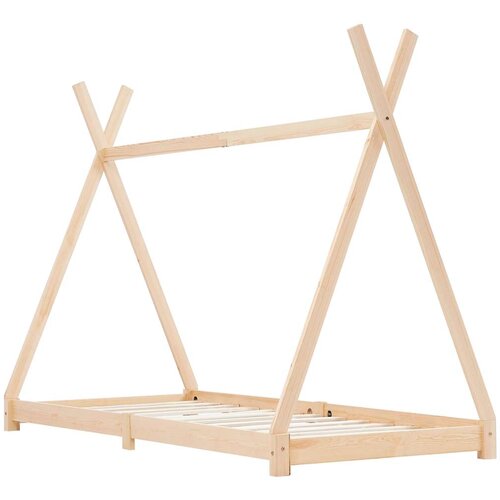 Maison Chic Otroška postelja - Otroški ležaj - Otroški posteljni okvir iz trdne borovine 70x140 cm, (21698305) Cene