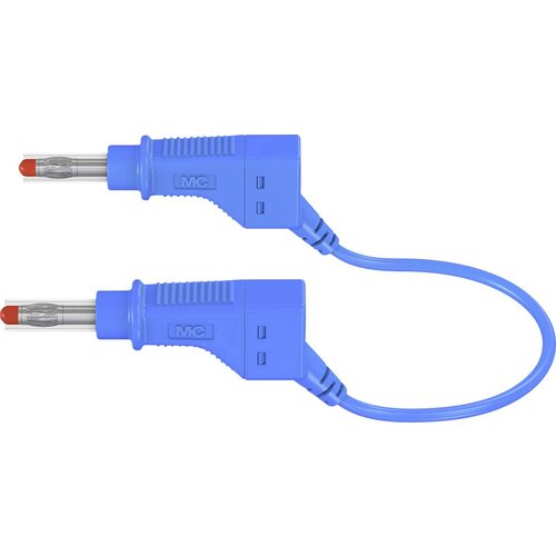Stäubli Varnostni merilni kabel (lamelni vtič 4 mm - lamelni vtič 4 mm) 2 m modre barve MultiContact XZG425/SIL, (20422253) Cene