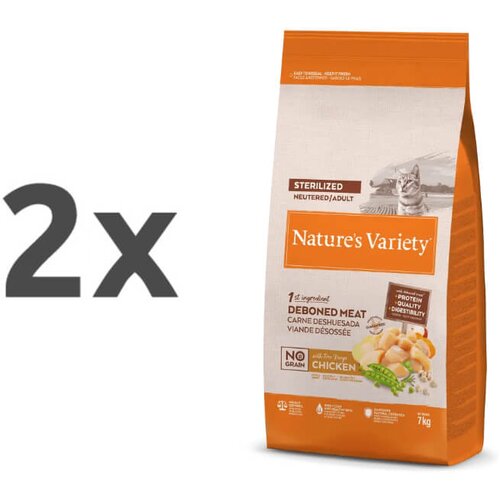 Nature’s Variety Nature's Variety No Grain Cat Sterilized Adult - pi&scaron;čanec 2 x 7 kg Cene
