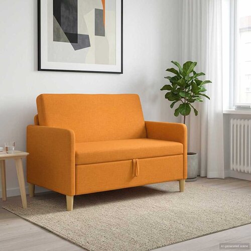 SOFA s pohranom Tamno žuta 122 x 78 x 87 cm Poliester Cijene