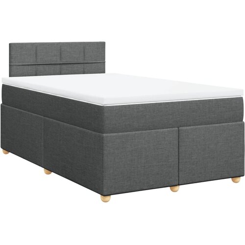 vidaXL Krevet box spring s madracem tamnosivi 120 x 190 cm tkanina Cijene