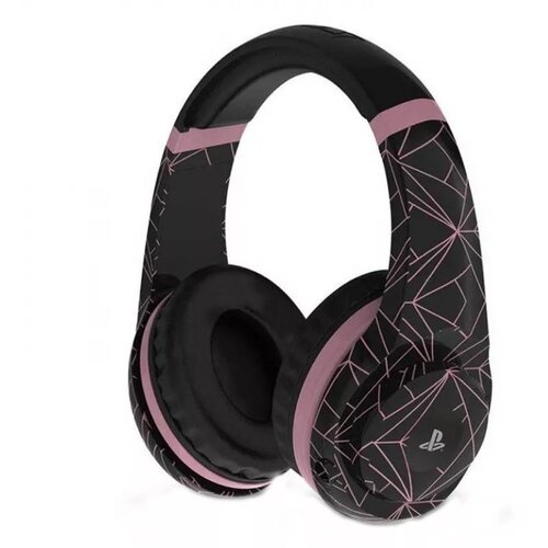 4gamers Ps4 Stereo Gaming Headset Rose Gold Edition - Abstract Black Cene