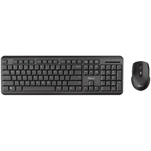 Trust bežični set tastatura + miš ody srb crni Slike