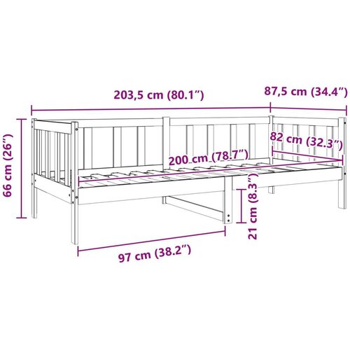  Okvir za krevet s uzglavljem Vosak smeđa 80 x 200 cm - Vo&amp;scaron;tano smeđa 80 x 200 cm Slike