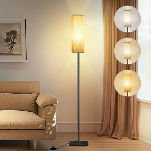 CRLL talna LED svetilka 12 W z lanenim senčnikom Slike