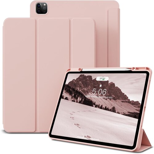 NIKCORP Ovitek za iPad Air 13" 2024 M2 in iPad Pro 12,9" 2022/2021, TPU za&scaron;čita z držalom za Apple Pencil, svetlo roza barva, (5000139134) Cene