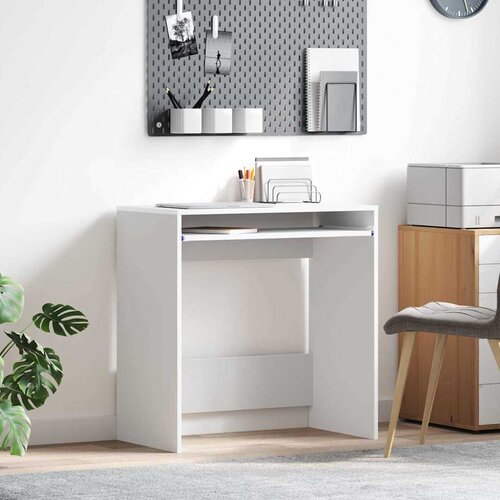  Stol s ladicama Bijelo 77.5 x 43 x 79 cm Konstruirano drvo Cijene
