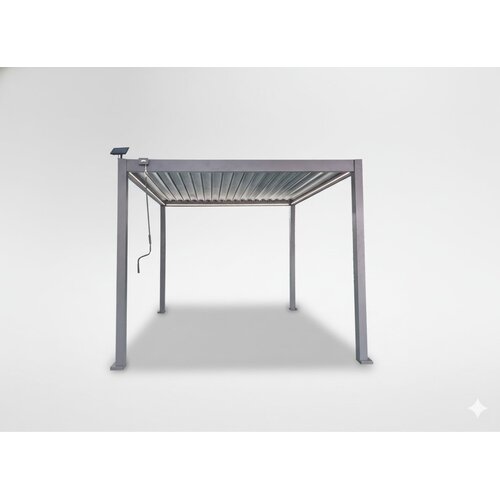  Aluminijasta vrtna pergola Lora (LED, siva, 3 x 3 m) Cene