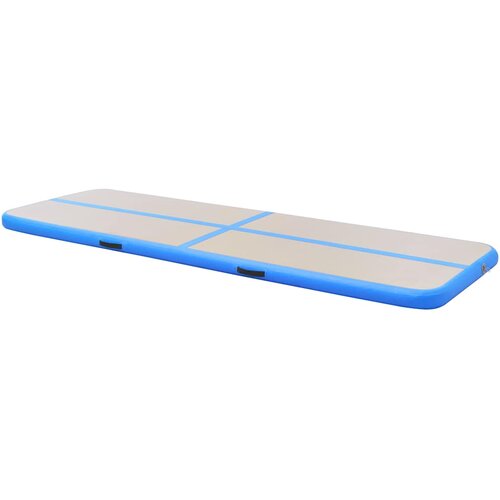  Strunjača na napuhavanje s crpkom 600 x 100 x 10 cm PVC plava Slike