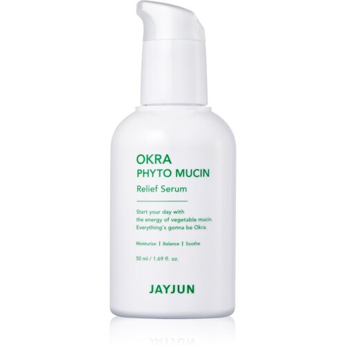 Jayjun Okra Phyto Mucin nežni serum za obraz za pomiritev in okrepitev občutljive kože 50 ml Cene