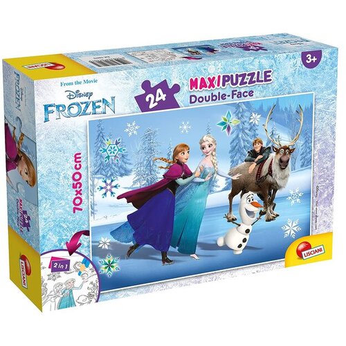 Lisciani Slagalica 24pcs Maxi Frozen 2u1 slozi I oboji 74075 Cene