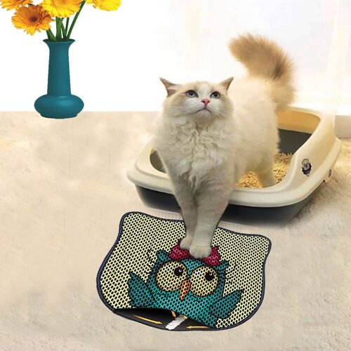 WALLXPERT Kdkafa0079 Multicolor Cat Litter Mat Cene