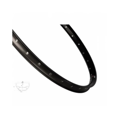 felga MACH1 trucky 30 disc 584x30 32H, crna Slike