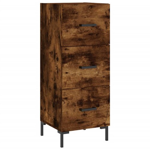 Maison Chic Komoda - Predalnik dimljeni hrast 34,5x34x90 cm inženirski les, (21718154) Cene