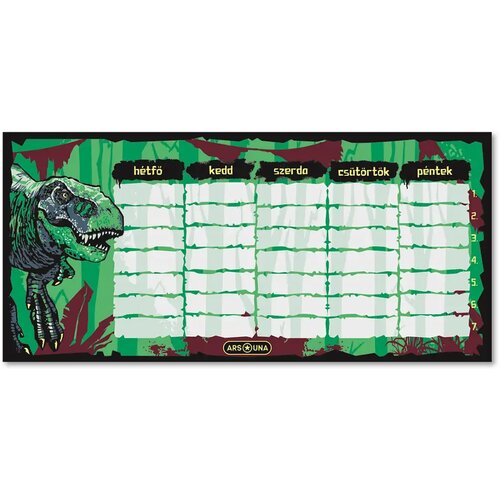 Ars Una Dvostranski urnik z dinozavrom T-Rex Cene