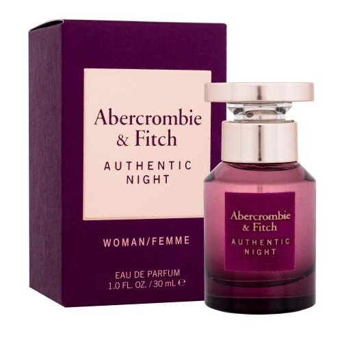Abercrombie &amp;amp; Fitch Authentic Night 30 ml parfemska voda za ženske Slike