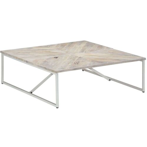 vidaXL Klubska mizica 110x110x36 cm trden mangov les Cene