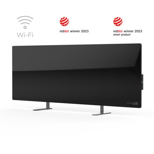 Aeno Premium Eco Smart Heater, 700W, Tempered glass, Infrared+convection heating type, Plug type: Europe (E/F type), BLACK Cijene
