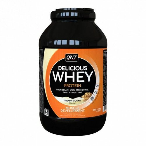 QNT delicious whey protein, cookies & creme, 908g Cene