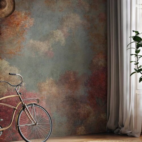  Foto tapeta - Nature in autumn - landscape of autumn trees in painted retro style 250x175 Cene