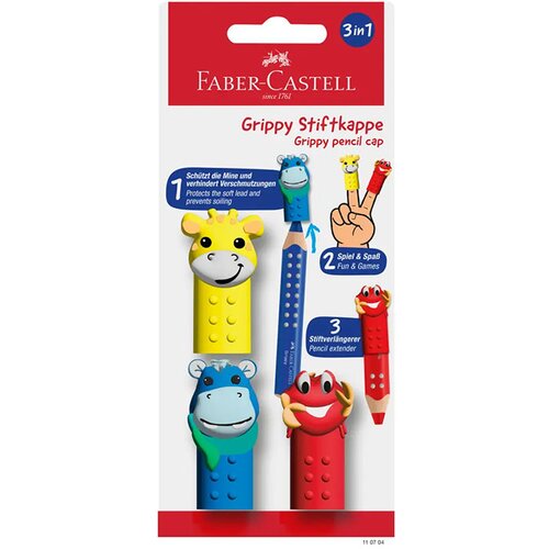 Faber-Castell Pokrovček Grippy Hello, 3 kosi Slike