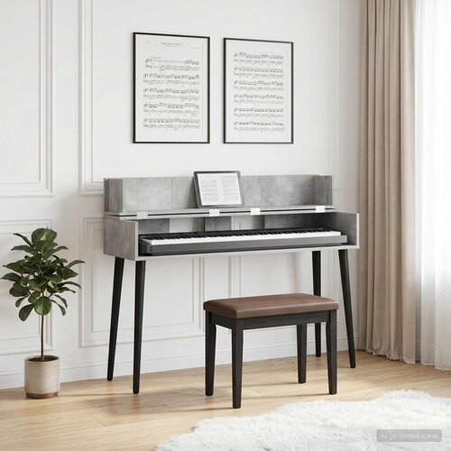 Studio radni stol Betonska siva 130 x 40 x 19,5 cm Cijene