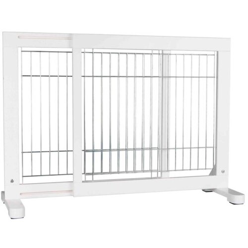 Trixie drvena barijera za pse, 65&amp;ndash;108 cm, bela Slike