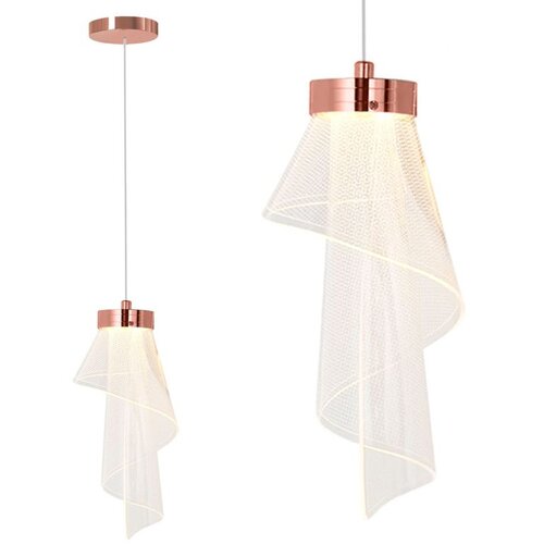 Toolight Zrcalna stropna svjetiljka Rose Gold APP1765-1CP Slike