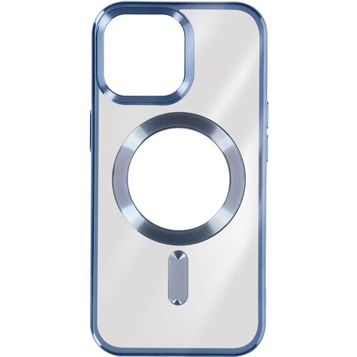AVIZAR Silikonski ovitek MagSafe iPhone 15 Pro Chrome, serija ChroCam - moder, (20834291) Cene