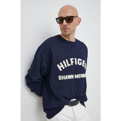 Tommy Hilfiger Dukserica za mu&amp;scaron;karce, boja: tamno plava, s aplikacijom Slike