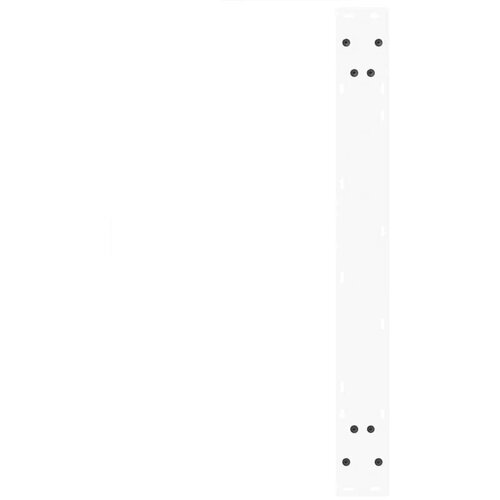  Noge za blagovaonski stol V-oblika 3 kom bijele 100x(72-73 3)cm Slike