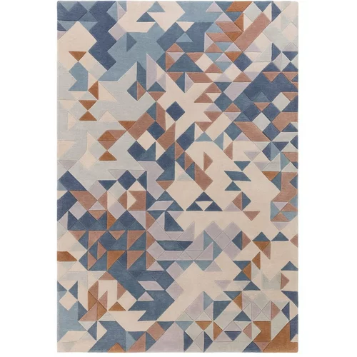 Asiatic Carpets Modro-bež preproga 290x200 cm Enigma - Asiatic Carpets