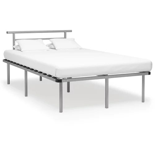  za krevet sivi metalni 120 x 200 cm
