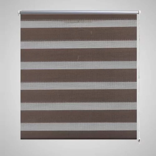 vidaXL Rolo smeđe zavjese sa zebrastim linijama 140 x 175 cm