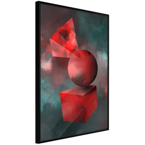  Poster - Red Solid Figures 30x45