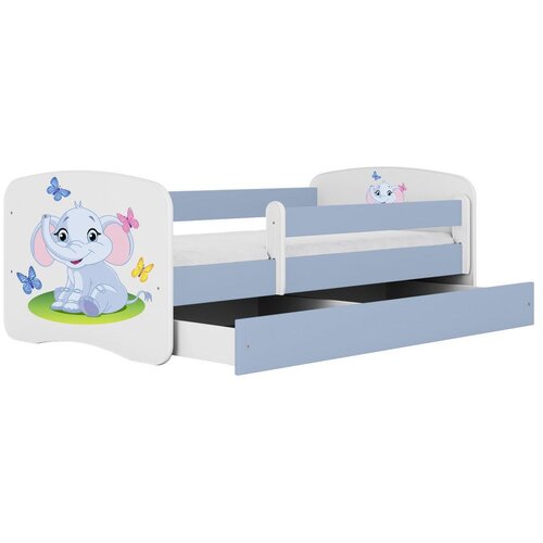 HAPPYKIDS OTROKA POSTELJA DREAMY SLONEK (VE BARV IN DIMENZIJ)-Modra-80x160 Slike