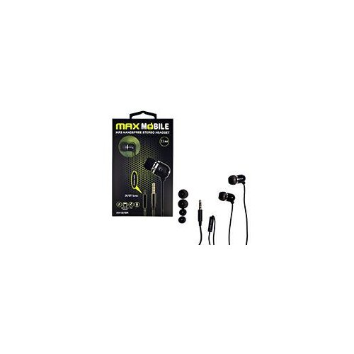 Max Mobile In-ear slu&amp;scaron;alice KV-1373 HANDSFREE CRNA Slike