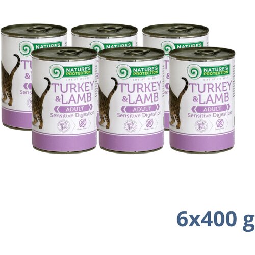 Natures Protection adult sensitive digestion turkey&lamb 2.4 kg Slike