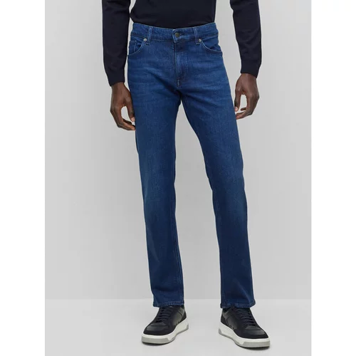 Boss Jeans hlače Maine3 50496199 Modra Regular Fit
