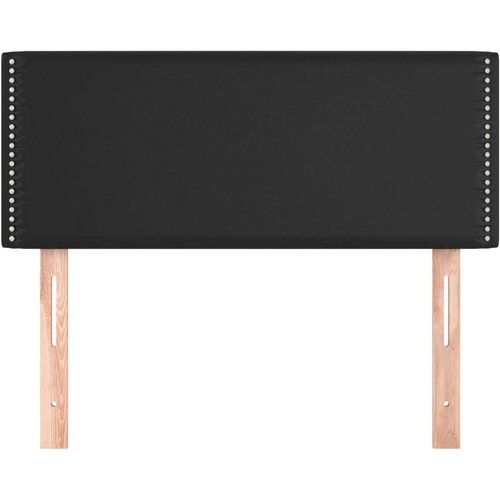  Uzglavlje crno 90x5x78/88 cm od umjetne kože Slike